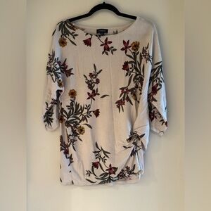 Light weight floral sweater
